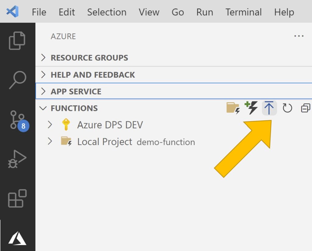 Deploy function to Azure